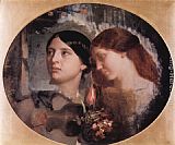 Two Women with a Bouquet of Flowers by Charles Gleyre